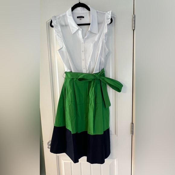 Tommy Hilfiger Sleeveless Knee Length Fit and Flare Shirt Dress - Picture 5 of 7